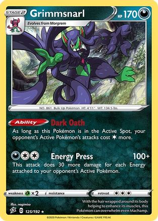 Grimmsnarl (125) Holofoil - SWSH02 Rebel Clash