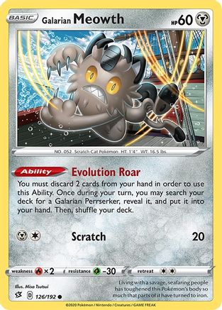 Galarian Meowth (126) - SWSH02 Rebel Clash