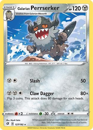 Galarian Perrserker (127) - SWSH02 Rebel Clash