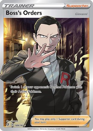 Boss's Orders (Full Art) (189) Holofoil - SWSH02 Rebel Clash