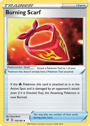 Burning Scarf (155) - SWSH02 Rebel Clash