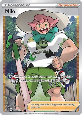 Milo (Full Art) (190) Holofoil - SWSH02 Rebel Clash
