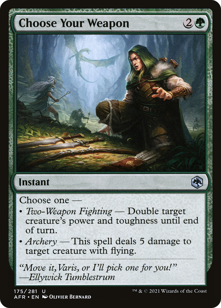 Choose Your Weapon (175) Foil - Adventures in the Forgotten Realms