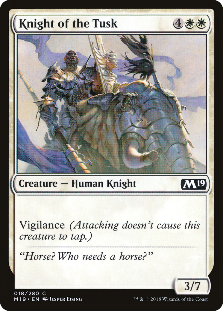 Knight of the Tusk (018) - Core Set 2019