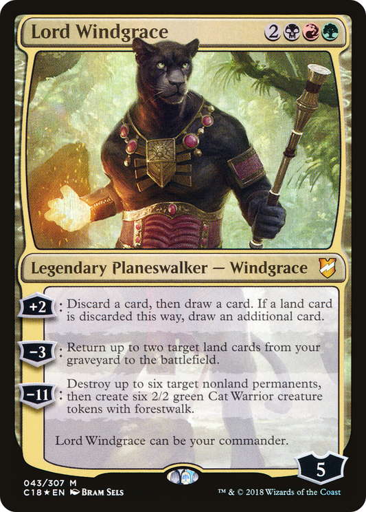 Lord Windgrace (043) Foil - Commander 2018