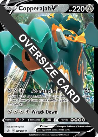 Copperajah V (SWSH030) (Jumbo Card) [Sword & Shield: Black Star Promos] | Silver Goblin