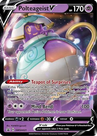 Polteageist V - SWSH021 (SWSH021) Holofoil - SWSH Sword & Shield Promo Cards