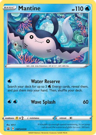 Mantine - SWSH026 (SWSH026) Holofoil - SWSH Sword & Shield Promo Cards