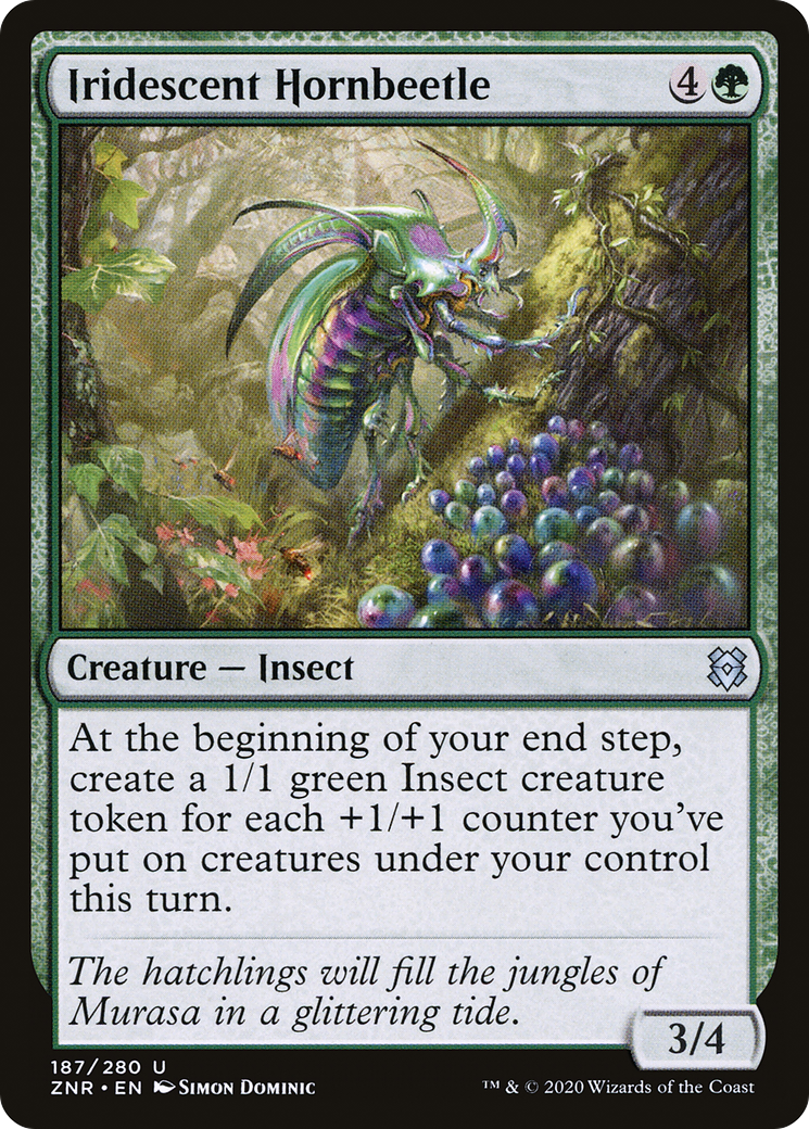 Iridescent Hornbeetle (187) Foil - Zendikar Rising