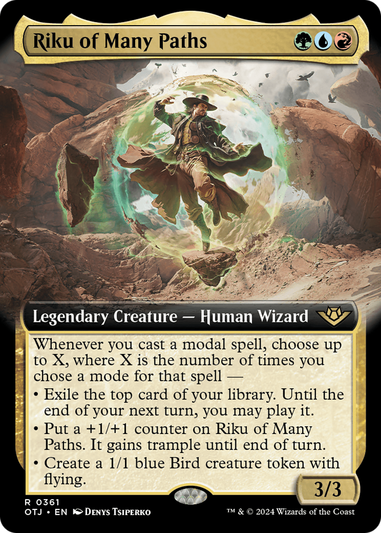 Riku of Many Paths (Extended Art) (361) - Outlaws of Thunder Junction