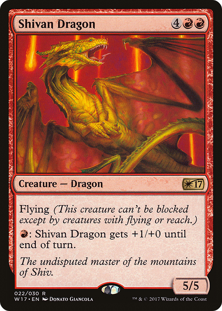 Shivan Dragon (022) - Welcome Deck 2017