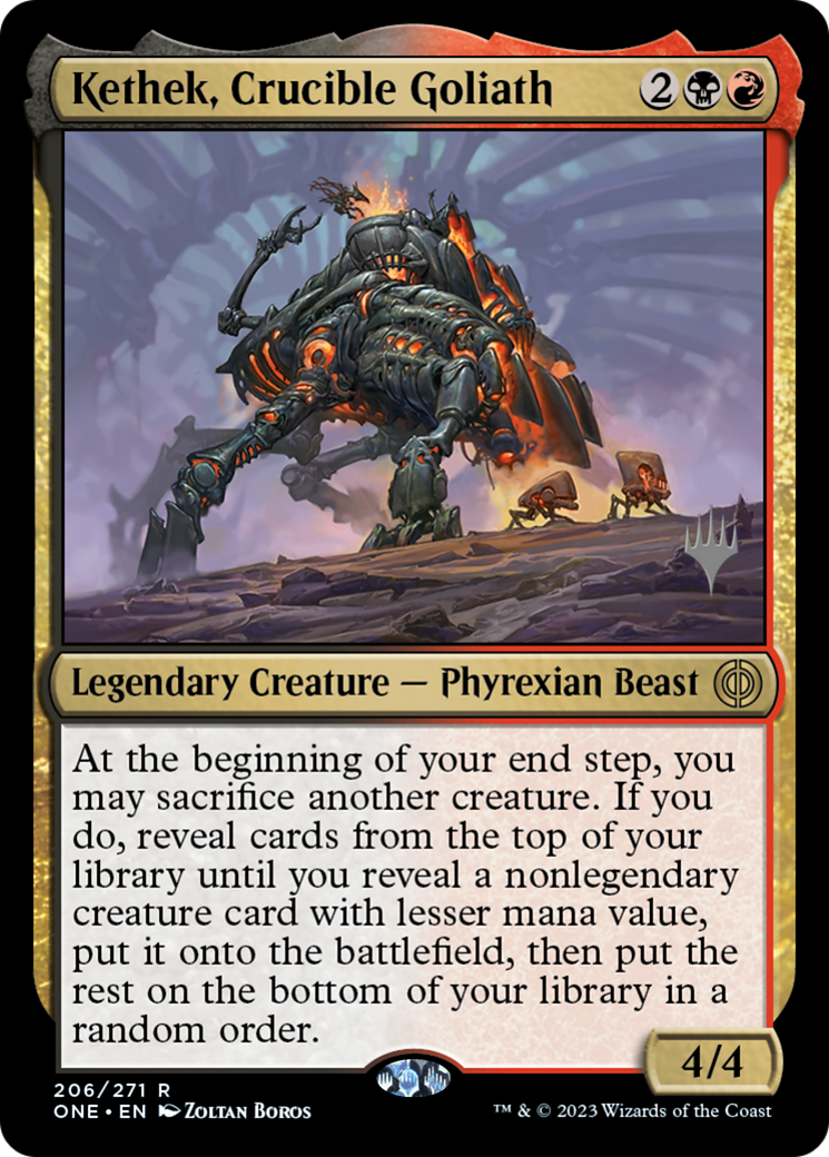 Kethek, Crucible Goliath (206) Foil - Phyrexia: All Will Be One Promos