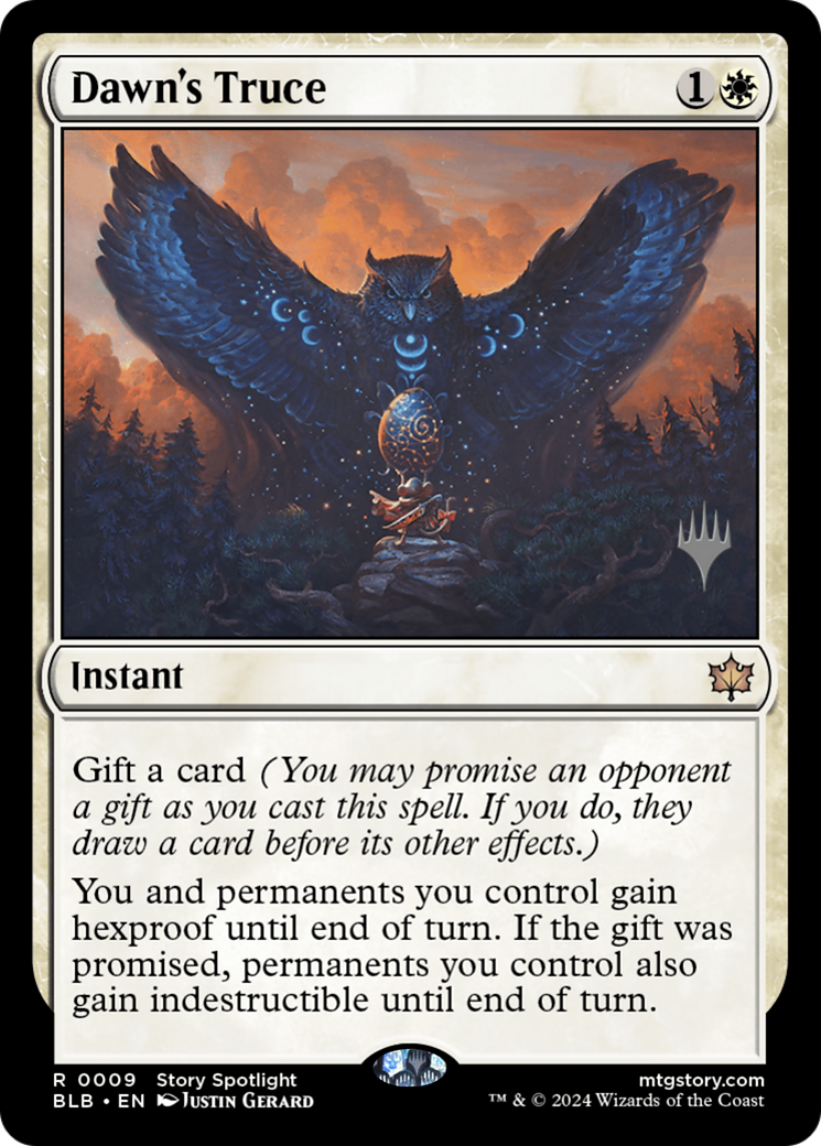 Dawn's Truce (Promo Pack) [Bloomburrow Promos] Foil