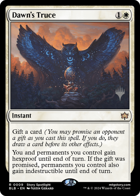 Dawn's Truce (Promo Pack) [Bloomburrow Promos] Foil