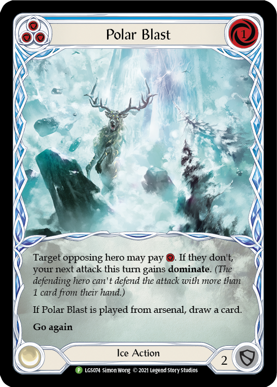 Polar Blast (Blue) [LGS074] (Promo)  Rainbow Foil | Silver Goblin