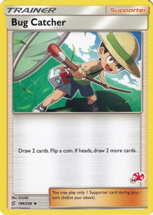 Bug Catcher - 189/236 (#34 Charizard Stamped) (189) - Battle Academy