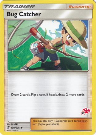 Bug Catcher - 189/236 (#47 Charizard Stamped) (189) - Battle Academy