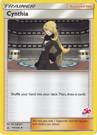 Cynthia - 119/156 (#50 Charizard Stamped) (119) - Battle Academy