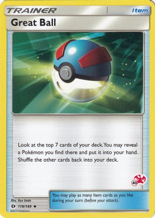 Great Ball - 119/149 (#43 Charizard Stamped) (119) - Battle Academy