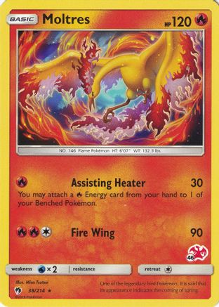 Moltres - 38/214 (#46 Charizard Stamped) (38) - Battle Academy
