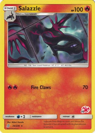 Salazzle - 34/236 (#23 Charizard Stamped) (34) - Battle Academy