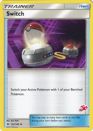 Switch - 132/149 (#40 Charizard Stamped) (132) - Battle Academy