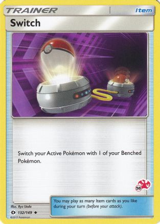 Switch - 132/149 (#58 Charizard Stamped) (132) - Battle Academy