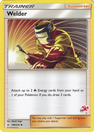 Welder - 189/214 (#25 Charizard Stamped) (189) - Battle Academy