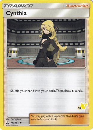Cynthia - 119/156 (#59 Pikachu Stamped) (119) - Battle Academy