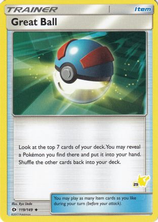 Great Ball - 119/149 (#29 Pikachu Stamped) (119) - Battle Academy