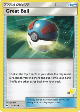 Great Ball - 119/149 (#38 Pikachu Stamped) (119) - Battle Academy