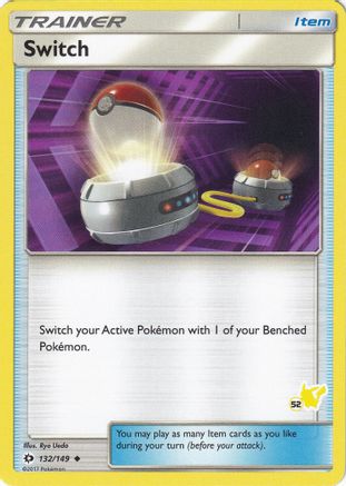 Switch - 132/149 (#52 Pikachu Stamped) (132) - Battle Academy