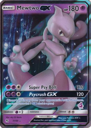 Mewtwo GX - 31/68 (Mewtwo Stamped) (31) Holofoil - Battle Academy