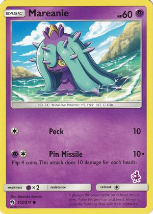 Mareanie - 105/214 (Mewtwo Stamped) (105) - Battle Academy