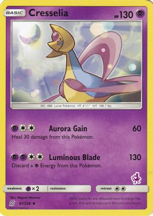 Cresselia - 87/236 (Mewtwo Stamped) (87) - Battle Academy