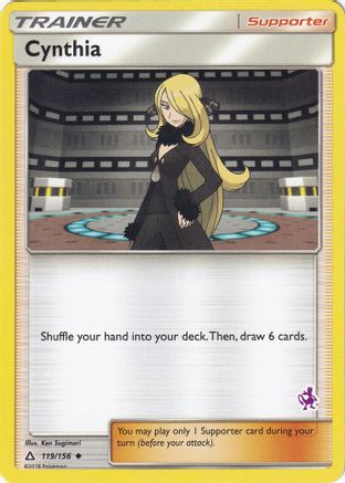 Cynthia - 119/156 (Mewtwo Stamped) (119) - Battle Academy