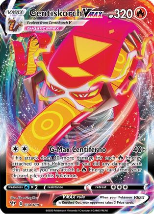 Centiskorch VMAX (34) Holofoil - SWSH03 Darkness Ablaze