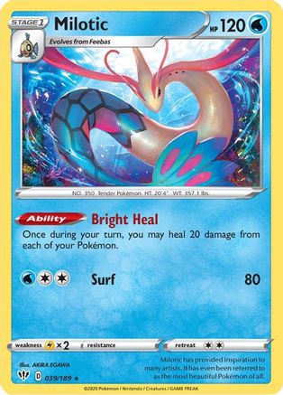 Milotic (39) Holofoil - SWSH03 Darkness Ablaze