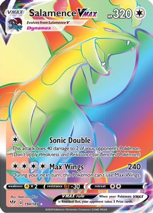 Salamence VMAX (Secret) (194) Holofoil - SWSH03 Darkness Ablaze