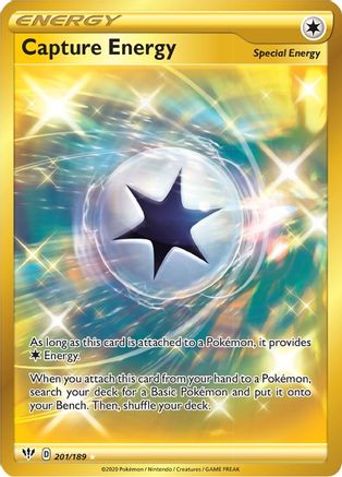 Capture Energy (Secret) (201) Holofoil - SWSH03 Darkness Ablaze