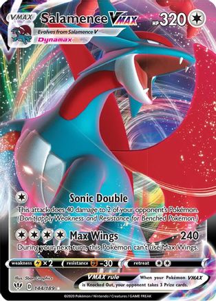 Salamence VMAX (144) Holofoil - SWSH03 Darkness Ablaze