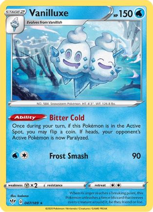 Vanilluxe (47) - SWSH03 Darkness Ablaze