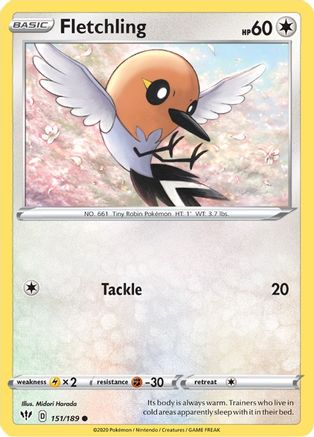 Fletchling (151) - SWSH03 Darkness Ablaze