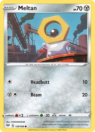 Meltan (129/189) [Sword & Shield: Darkness Ablaze] | Silver Goblin