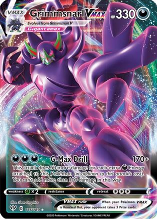 Grimmsnarl VMAX (115) Holofoil - SWSH03 Darkness Ablaze