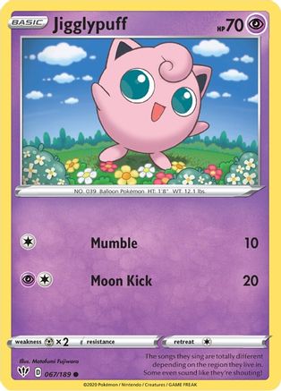 Jigglypuff (67) - SWSH03 Darkness Ablaze