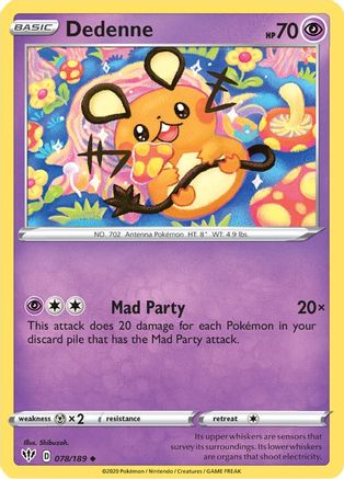 Dedenne (78) - SWSH03 Darkness Ablaze