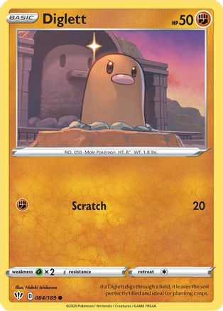 Diglett (84) - SWSH03 Darkness Ablaze