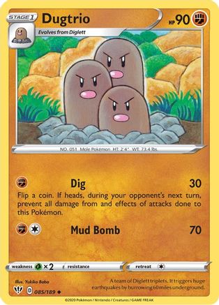 Dugtrio (85) - SWSH03 Darkness Ablaze