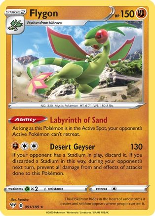 Flygon (91) - SWSH03 Darkness Ablaze